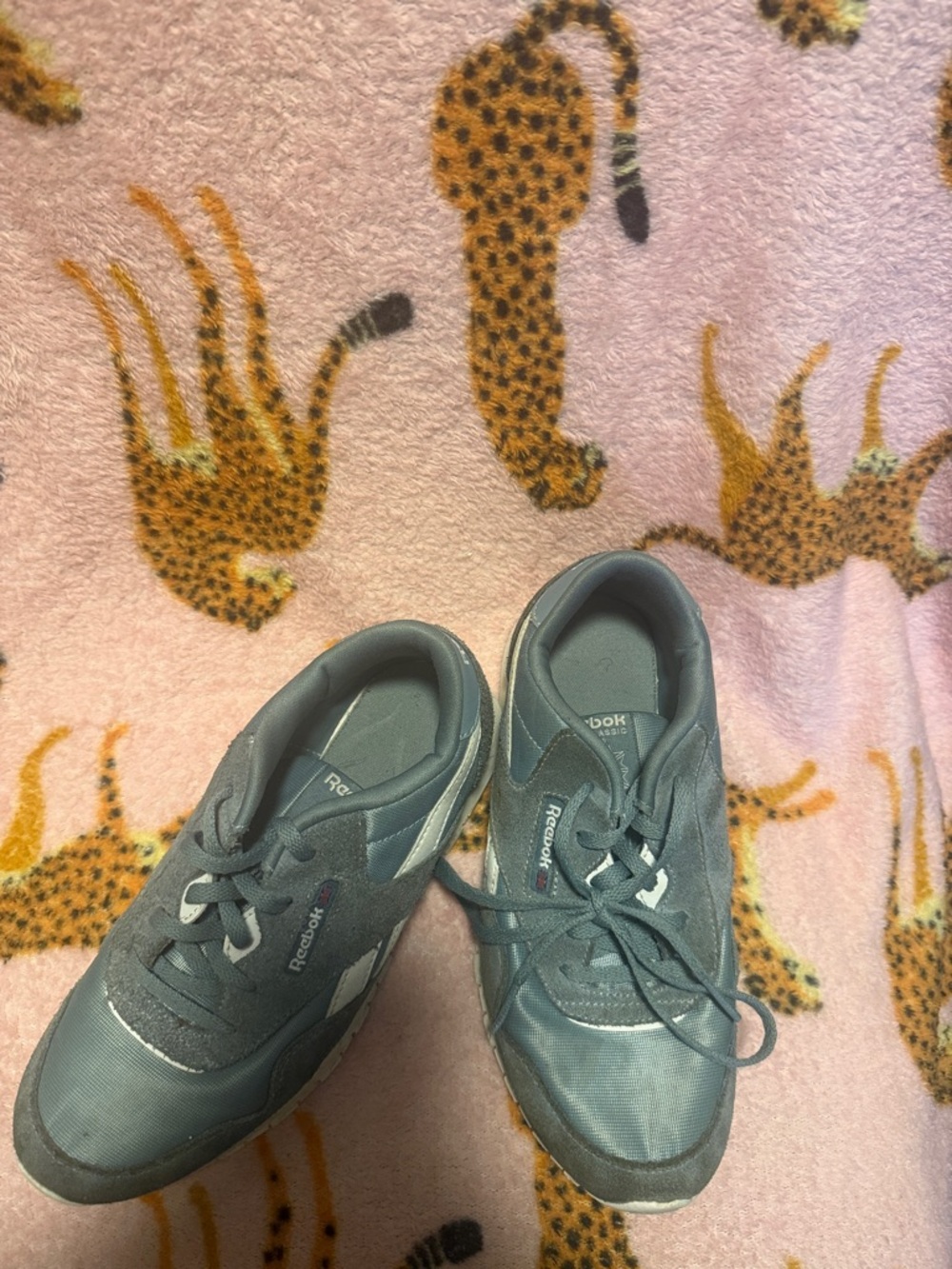 Reebok Kids Gray Lace-Up Sneakers